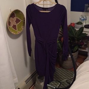 XS BCBG Maxazaria 3/4 Sleeves Rouching Drape